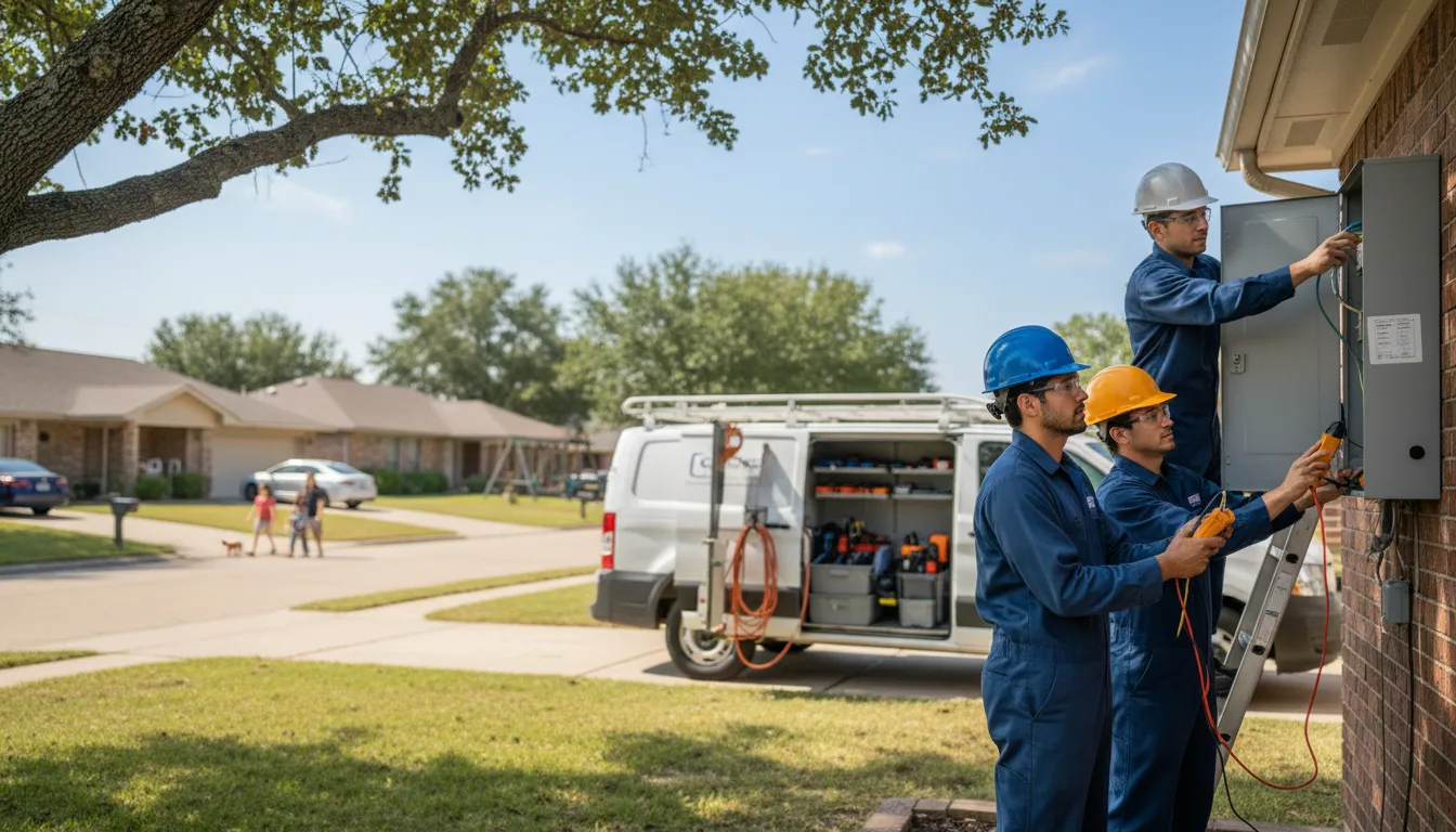 Certified electrician providing emergency electrical services in Preston, MO